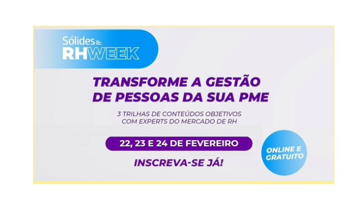 Sólides RH Week 2022: o evento que vai transformar a gestão de pessoas da sua PME